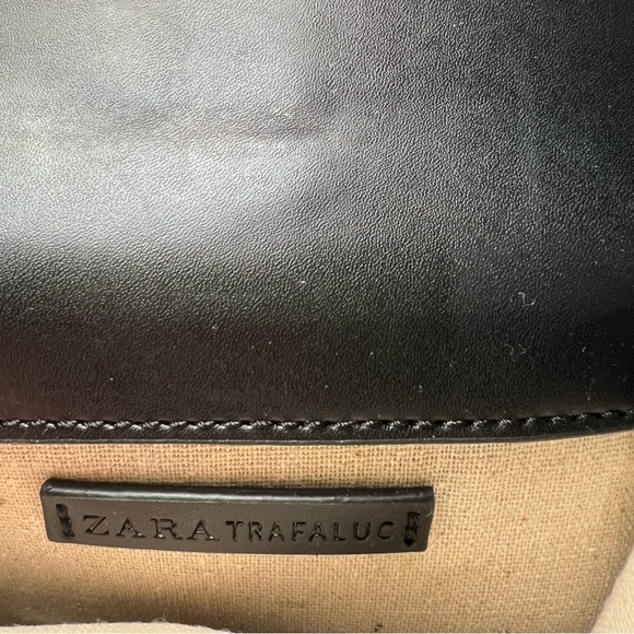 Zara Trafaluc Black Mini Cross Body Purse - Picture 4 of 6